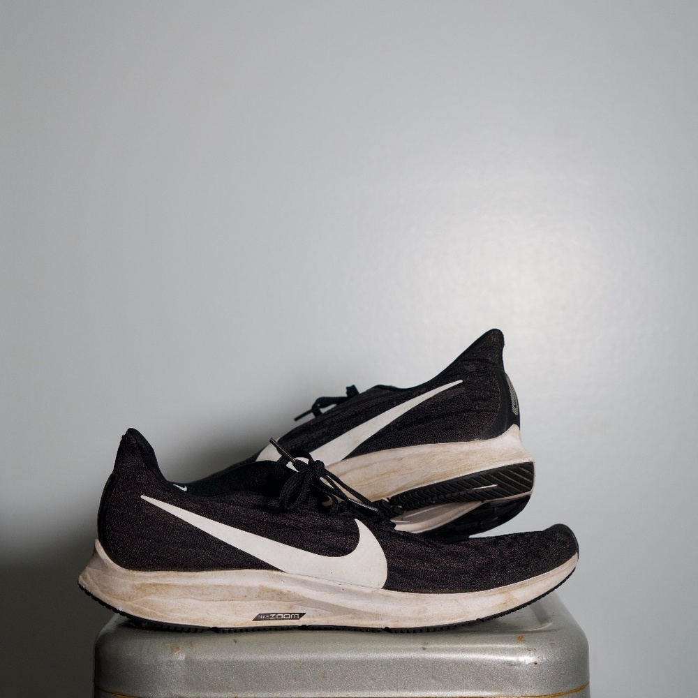 Nike Air Zoom Pegasus 36 Men's Size 11 Black/White Running Shoes